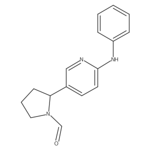 2-(6-(Phenylamino)pyridin-3-yl)pyrrolidine-1-carbaldehyde Structure