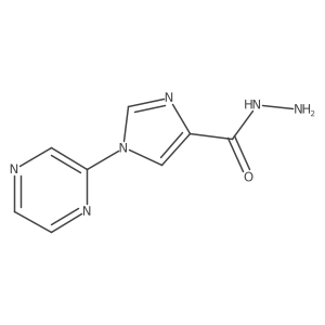 1-(Pyrazin-2-yl)-1H-imidazole-4-carbohydrazide Structure