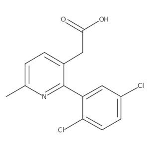 2-(2,5-Dichlorophenyl)-6-methylpyridine-3-acetic acid Structure