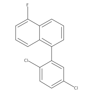 1-(2,5-Dichlorophenyl)-5-fluoronaphthalene结构式