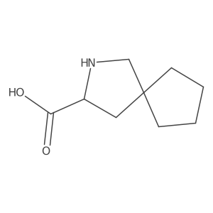 2-Azaspiro[4.4]nonane-3-carboxylic acid Structure
