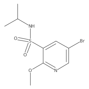 5-bromo-2-methoxy-N-propan-2-ylpyridine-3-sulfonamide Structure