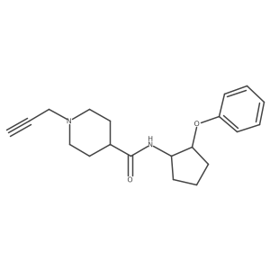 N-(2-Phenoxycyclopentyl)-1-prop-2-ynylpiperidine-4-carboxamide Structure