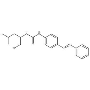 Urea, N-[1-(hydroxymethyl)-3-methylbutyl]-N'-[4-(2-phenyldiazenyl)phenyl]-结构式