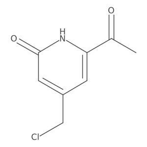 1-[4-(Chloromethyl)-6-hydroxypyridin-2-YL]ethanone Structure