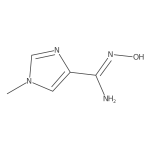 N-Hydroxy-1-methyl-1H-imidazole-4-carboximidamide结构式