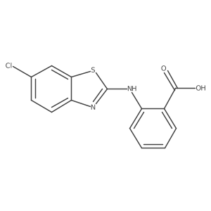 2-((6-Chlorobenzo[d]thiazol-2-yl)amino)benzoic acid结构式