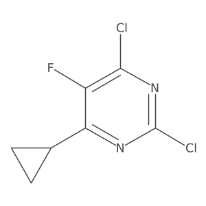 2,4-Dichloro-6-cyclopropyl-5-fluoropyrimidine Structure