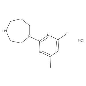 1-(4,6-Dimethylpyrimidin-2-yl)-1,4-diazepane hydrochloride Structure