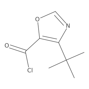 4-(Tert-butyl)oxazole-5-carbonyl chloride结构式