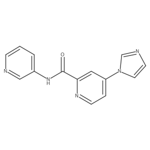 4-(1H-imidazol-1-yl)-N-(pyridin-3-yl)pyridine-2-carboxamide Structure