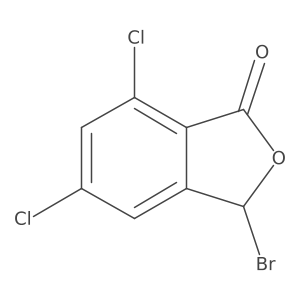 3-Bromo-5,7-dichloro-1(3h)-isobenzofuranone结构式