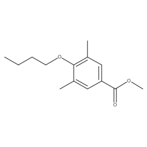 Methyl 4-butoxy-3,5-dimethylbenzoate结构式
