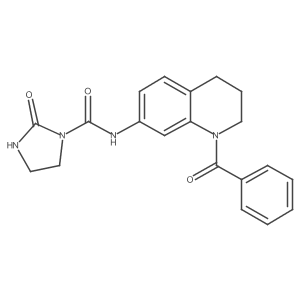 N-(1-benzoyl-1,2,3,4-tetrahydroquinolin-7-yl)-2-oxoimidazolidine-1-carboxamide Structure