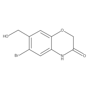 6-bromo-7-(hydroxymethyl)-3,4-dihydro-2H-1,4-benzoxazin-3-one Structure