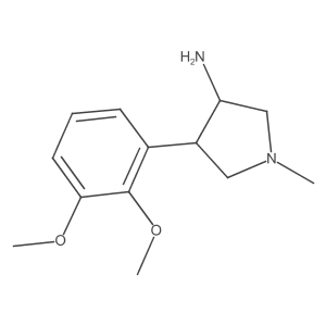 4-(2,3-Dimethoxyphenyl)-1-methylpyrrolidin-3-amine结构式