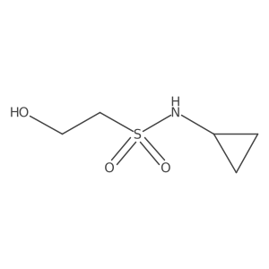 N-cyclopropyl-2-hydroxyethanesulfonamide结构式