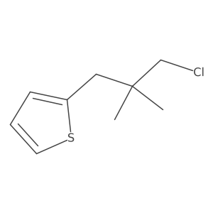2-(3-Chloro-2,2-dimethylpropyl)thiophene Structure