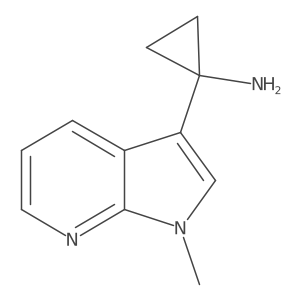 1-{1-methyl-1H-pyrrolo[2,3-b]pyridin-3-yl}cyclopropan-1-amine结构式