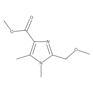 Methyl 2-(methoxymethyl)-1,5-dimethyl-1H-imidazole-4-carboxylate结构式