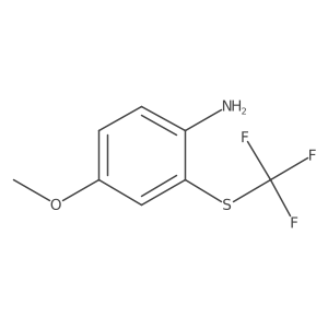 4-Methoxy-2-(trifluoromethylthio)aniline Structure