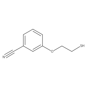 3-(2-Sulfanylethoxy)benzonitrile结构式