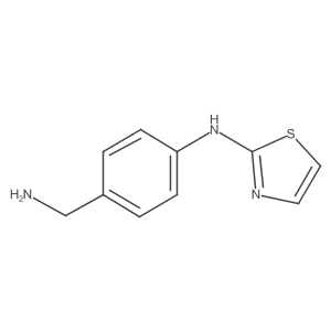 N-[4-(aminomethyl)phenyl]-1,3-thiazol-2-amine结构式