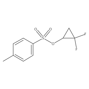 2,2-Difluorocyclopropyl 4-methylbenzenesulfonate结构式