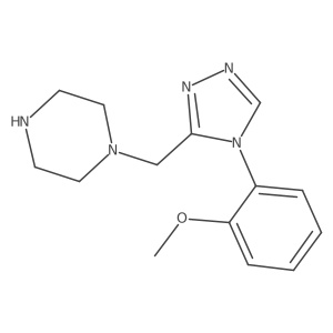 1-{[4-(2-methoxyphenyl)-4H-1,2,4-triazol-3-yl]methyl}piperazine Structure