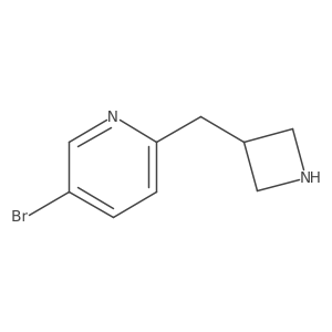 2-[(Azetidin-3-yl)methyl]-5-bromopyridine Structure