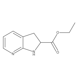 Ethyl 2,3-dihydro-1H-pyrrolo[2,3-b]pyridine-2-carboxylate Structure