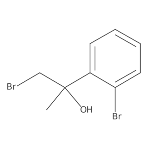 1-Bromo-2-(2-bromophenyl)propan-2-ol Structure