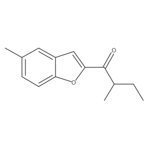 2-Methyl-1-(5-methyl-1-benzofuran-2-yl)butan-1-one Structure