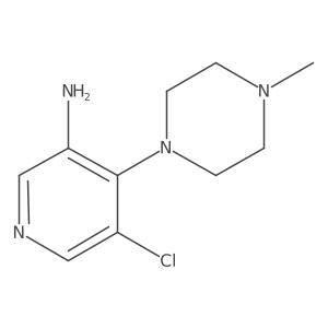 5-Chloro-4-(4-methylpiperazin-1-yl)pyridin-3-amine Structure