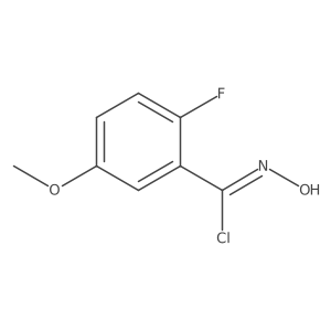 2-Fluoro-N-hydroxy-5-methoxybenzimidoyl Chloride结构式
