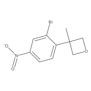 3-(2-Bromo-4-nitrophenyl)-3-methyloxetane Structure