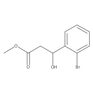 methyl (3R)-3-(2-bromophenyl)-3-hydroxypropanoate结构式