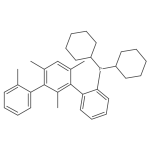 Dicyclohexyl(2',2'',4',6'-tetramethyl-[1,1':3',1''-terphenyl]-2-yl)phos-phane Structure