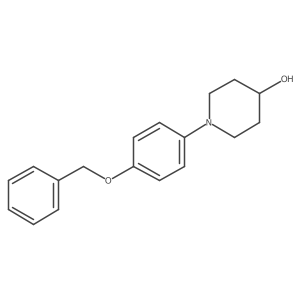 1-(4-Benzyloxyphenyl)piperidin-4-ol结构式