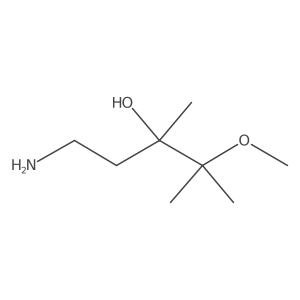 1-Amino-4-methoxy-3,4-dimethylpentan-3-ol结构式