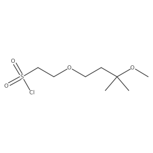 2-(3-Methoxy-3-methylbutoxy)ethane-1-sulfonyl chloride Structure