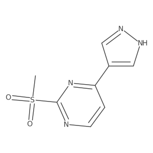 2-(Methylsulfonyl)-4-(1H-pyrazol-4-yl)pyrimidine结构式