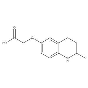 2-((2-Methyl-1,2,3,4-tetrahydroquinolin-6-yl)oxy)acetic acid Structure