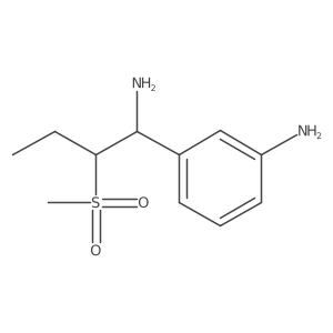 3-(1-Amino-2-(methylsulfonyl)butyl)aniline结构式