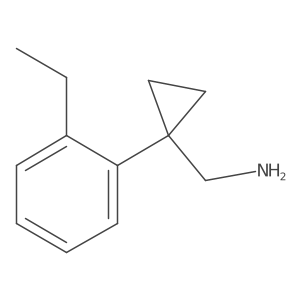 [1-(2-Ethylphenyl)cyclopropyl]methanamine Structure