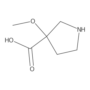 3-Methoxypyrrolidine-3-carboxylic acid Structure
