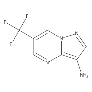 6-(Trifluoromethyl)pyrazolo[1,5-a]pyrimidin-3-amine结构式