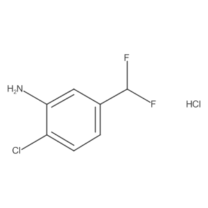2-Chloro-5-(difluoromethyl)aniline hydrochloride结构式