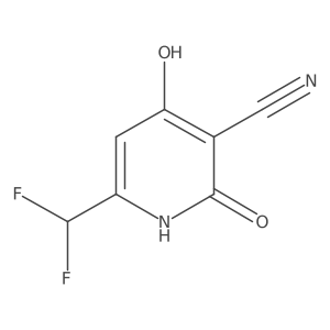 3-Cyano-6-(difluoromethyl)-2,4-dihydroxypyridine Structure