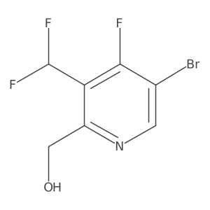 2-Pyridinemethanol, 5-bromo-3-(difluoromethyl)-4-fluoro-结构式